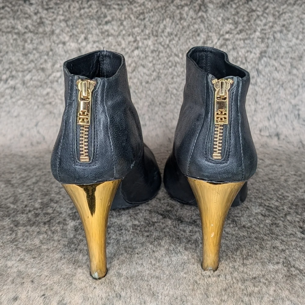 Tory Burch Corbet Bootie Black Gold Women's 10